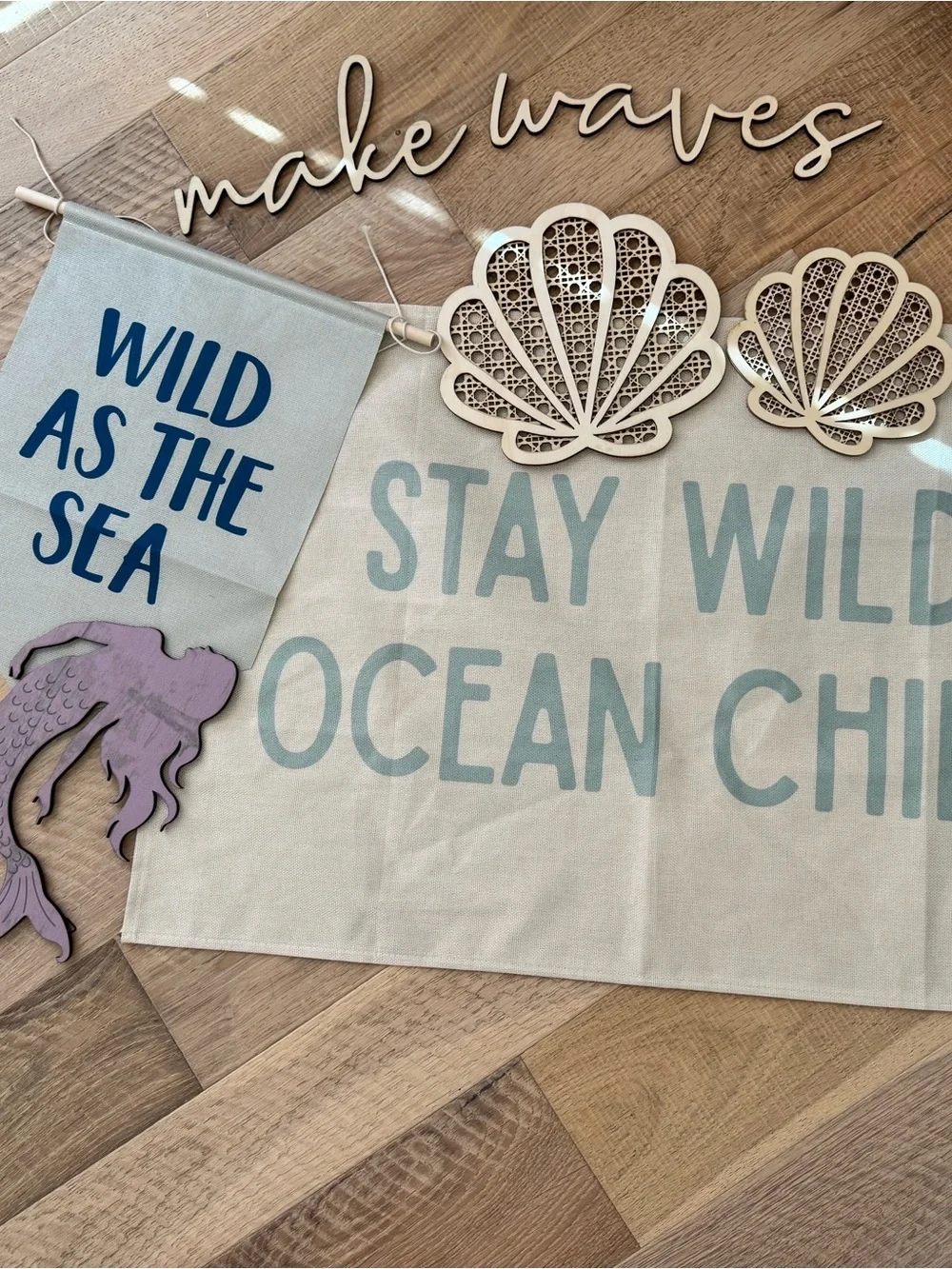 Ocean Friends Kids Duvet Cover - Aqua Mermaid Print